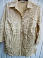 Beige hemd met fijne strepen maat 48, Enlèvement ou Envoi, Neuf, Taille 46/48 (XL) ou plus grande, Beige