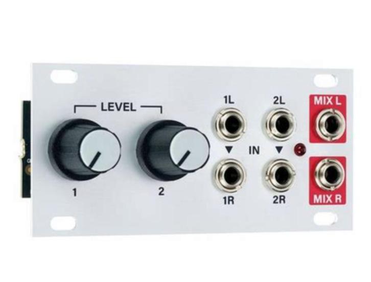 Intellijel 1U Stereo Mixer, Muziek en Instrumenten, Mengpanelen, Zo goed als nieuw, Minder dan 5 kanalen, Ophalen of Verzenden