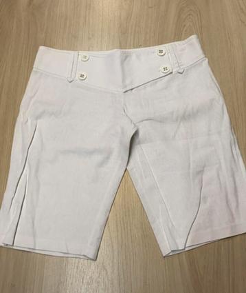 Witte linnen korte broek Morgan maat 40 beschikbaar voor biedingen