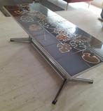Vintage salontafel, 24 keramische tegels., Huis en Inrichting, Tafels | Salontafels, Ophalen, Gebruikt