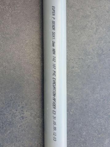 PVC afvoerbuis L 221,5cm D 50 x 1,8mm NBN T42 107 PVC AFVOER beschikbaar voor biedingen