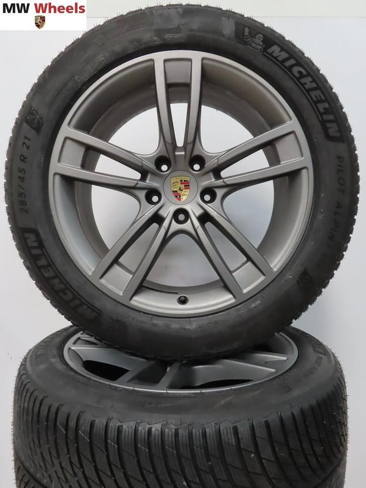 Porsche 21 inch velgen Cayenne 9Y coupe 2025 winterbanden, Auto-onderdelen, Banden en Velgen, Banden en Velgen, Winterbanden, 21 inch