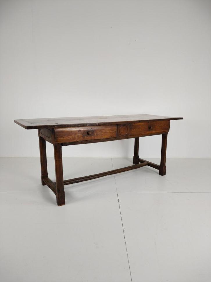 Prachtige 18e eeuwse Franse boeren eettafel, Antiek en Kunst, Antiek | Meubels | Kasten, Ophalen