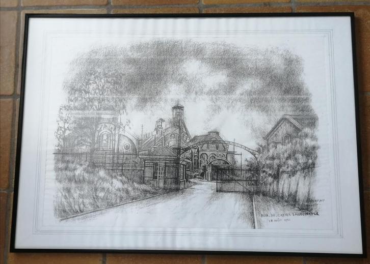 Ben Genaux houtskool, Antiek en Kunst, Kunst | Tekeningen en Fotografie, Ophalen