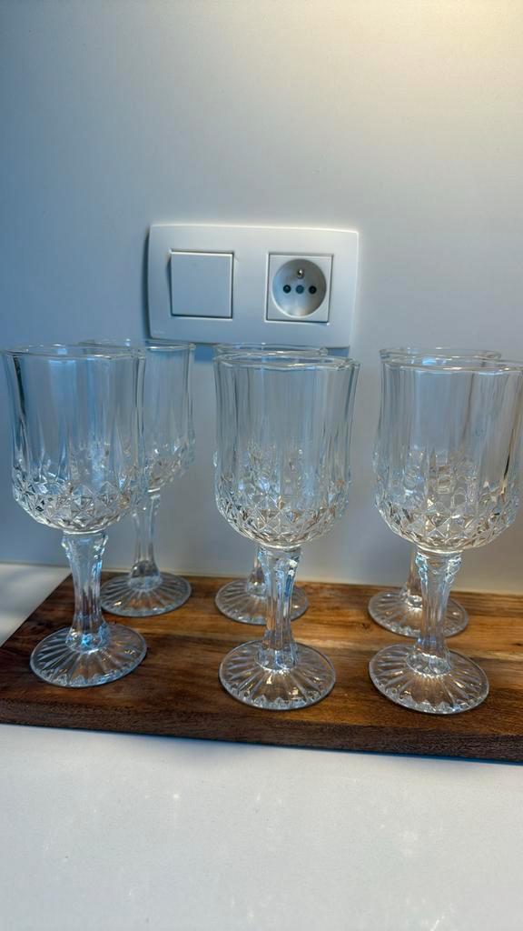 6 Nieuwe Champagne Glazen - Vitrine Staat, Verzamelen, Glas en Drinkglazen, Zo goed als nieuw, Ophalen