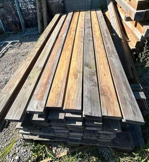 Douglas tand en groef planken, Tuin en Terras, Palen, Balken en Planken, Zo goed als nieuw, Planken, Hardhout, Ophalen