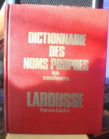 dictionnaire des nom propres en couleurs (x2304) beschikbaar voor biedingen