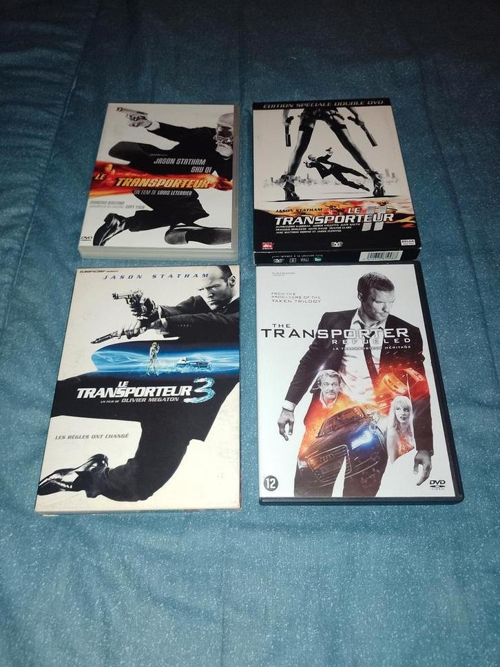 Te koop in 4 dvd's de complete Transporter, Cd's en Dvd's, Dvd's | Actie, Zo goed als nieuw, Actie, Vanaf 9 jaar, Ophalen of Verzenden