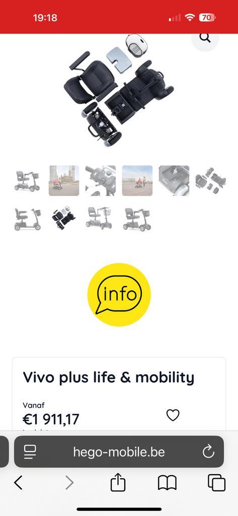 Scootmobiel in 5 delen, Diversen, Overige Diversen, Zo goed als nieuw, Ophalen