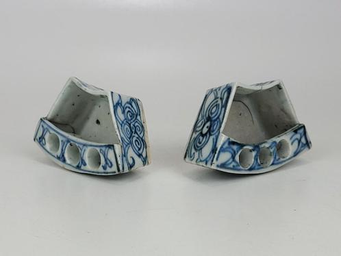 Chinese antieke penseel houders / inkt potjes (2x), Antiek en Kunst, Kunst | Niet-Westerse kunst, Ophalen of Verzenden
