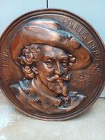 Groot bronzen bord Pieter Paul Rubens in perfecte staat, Antiquités & Art, Antiquités | Bronze & Cuivre, Enlèvement
