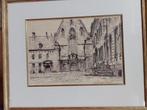 Frans Smeers  1873 - 1960  Inkt  Abbaye de la Chambre, Antiek en Kunst, Verzenden
