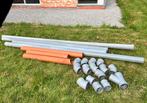 Lot pvc buizen en hulpstukken diameter 125x3,2 SN4, Ophalen, Zo goed als nieuw, PVC, Afvoer