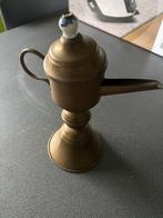 Oud koperen olielampje, Antiek en Kunst, Ophalen, Koper