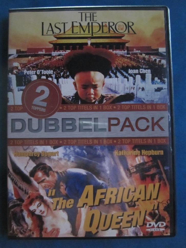 The Last Emperor + The African Queen (2 films op 1 DVD), Cd's en Dvd's, Dvd's | Drama, Zo goed als nieuw, Drama, Vanaf 12 jaar