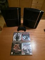 2X Playstation 3 Phat, Met games, 40 GB, Phat, Refurbished