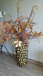 Des Pots citroen vaas goud XXL inclusief kunstbloemen, Ophalen, Steen, Overige kleuren, 50 tot 75 cm