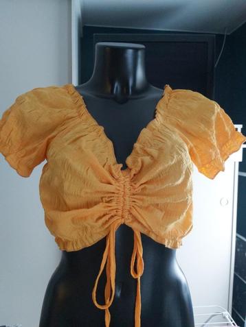 Top jaune orangé T40/42, SHEIN, Enlèvement ou Envoi, Comme neuf, Jaune