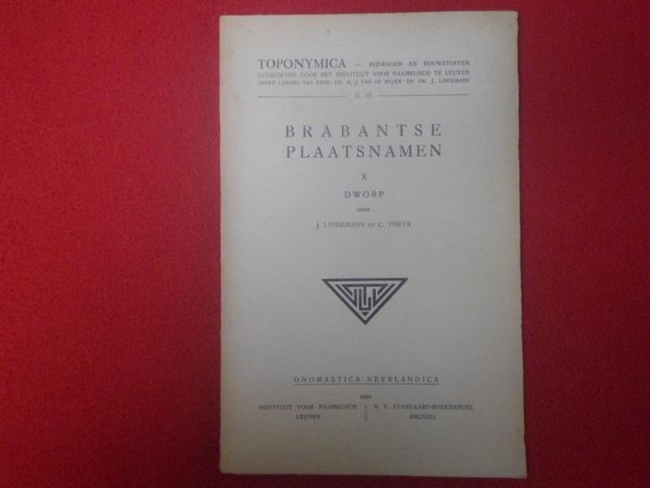 Jan Lindemans en C. Theys: Dworp (Toponymica), Boeken, Geschiedenis | Stad en Regio, Gelezen, Ophalen of Verzenden