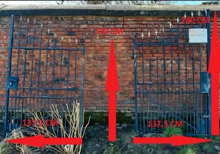 Portail fer forgé (2 battants), Jardin & Terrasse, Clôtures de jardin, Fer