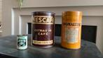 Oude blikken nescafe ovolmantine andrews, Verzamelen, Blikken, Ophalen, Gebruikt