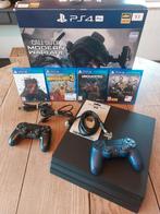 Ps4 pro 1to. Avec tous les câbles, 2 manettes et 4 jeux., Enlèvement, Comme neuf