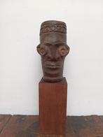 Foyer de pipe Bamoun en terre cuite., Antiquités & Art, Envoi