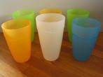 Set 6 tasses - gobelets - différentes couleurs 12,5 cm, Comme neuf, Enlèvement ou Envoi, Blanc, Bol ou Canette