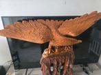 Grote handgesneden houten arend 85x95 cm – Chinees, Antiek en Kunst, Ophalen