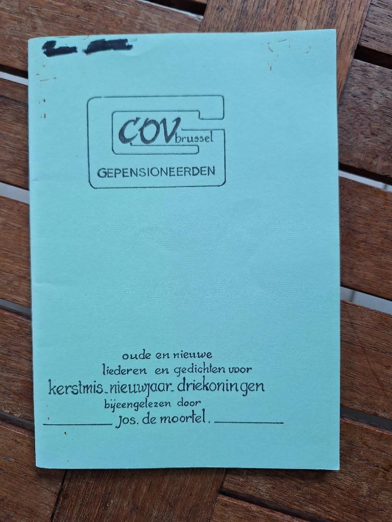 Uitgave COV Brussel “Liederen-gedichten Kerstmis-Nieuwjaar", Divers, Noël, Utilisé, Enlèvement ou Envoi
