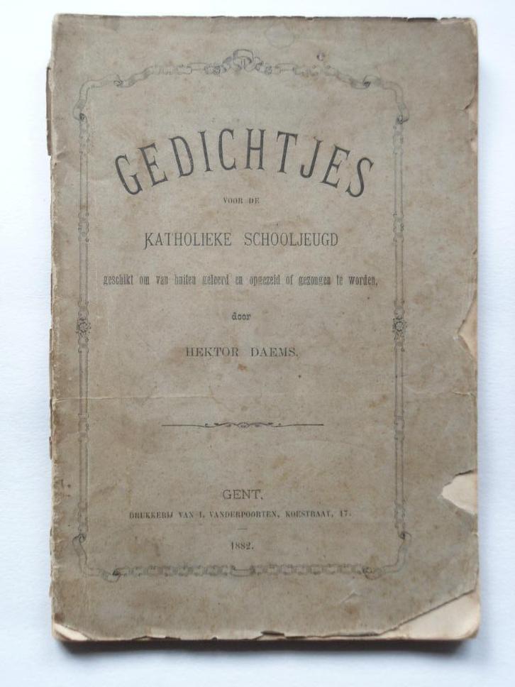 Hektor Daems. Gedichtjes. 1881. KANTL.8G25., Boeken, Gedichten en Poëzie, Gelezen, Ophalen