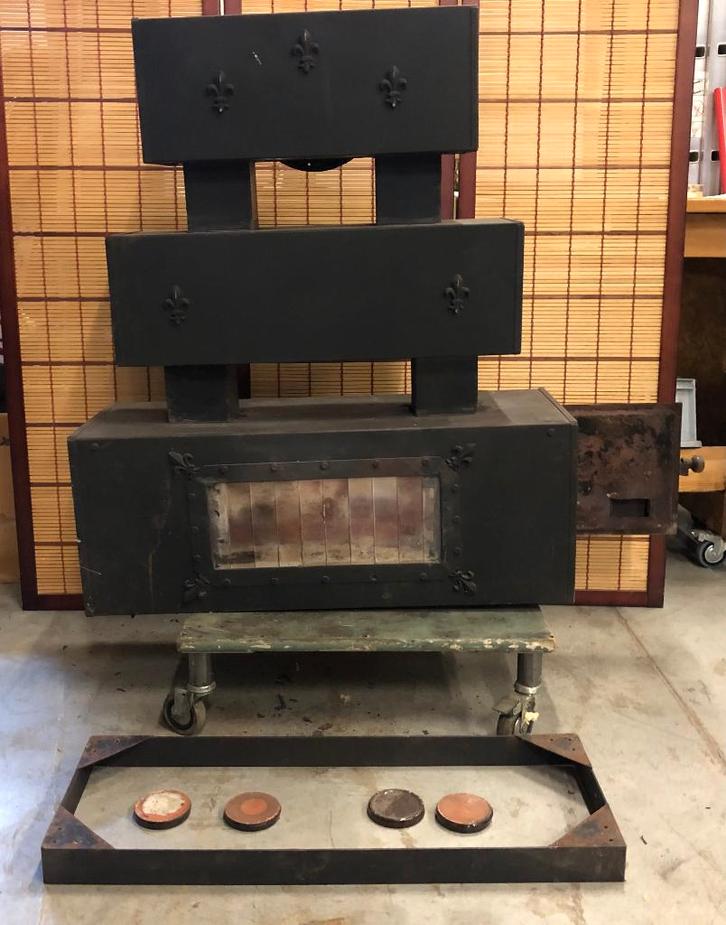 Houtkachel    Houtstoof, Huis en Inrichting, Kachels, Gebruikt, Vrijstaand, Houtkachel, Hout, Ophalen