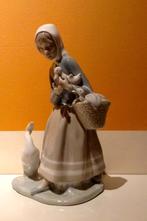 Lladro porseleinen figuur 'Herderin met eenden' #4568, Verzamelen, Ophalen of Verzenden, Zo goed als nieuw