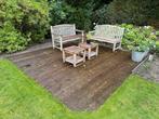 Vlonder Bangkirai hout met een gegalvaniseerd frame, Tuin en Terras, Ophalen, Gebruikt, Hout