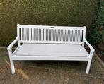 Banc de jardin en teck avec coussin, Jardin & Terrasse, Enlèvement, Comme neuf, Bois de teck