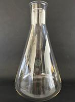 vintage deco vaas Pyrex France Erlenmeyer 2000ml - 2l, Antiek en Kunst, Antiek | Glaswerk en Kristal, Ophalen of Verzenden