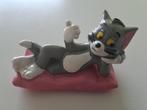 Figurine Vintage - Bully - Tom & Jerry - Tom sur couverture, Collections, Comme neuf, Enlèvement ou Envoi