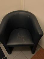 Stoel, Huis en Inrichting, Stoelen, Ophalen, Gebruikt, Blauw, Leer
