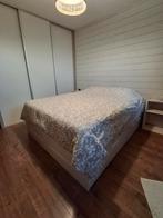 Lit complet de 1,60m avec tiroirs, Enlèvement, Tissu