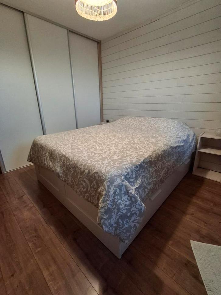 Lit complet de 1,60m avec tiroirs, Maison & Meubles, Chambre à coucher | Lits, Tissu, Enlèvement