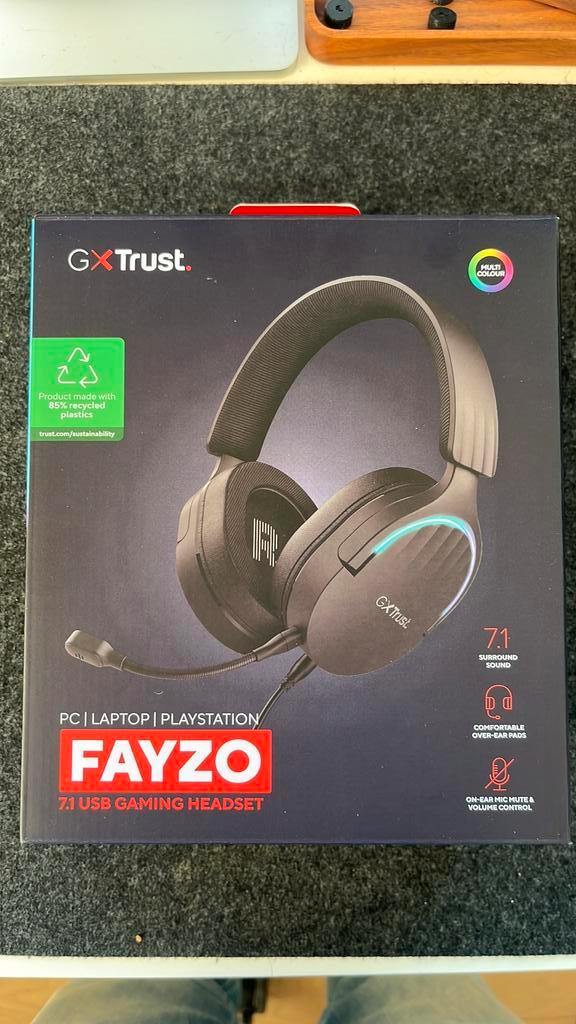 [NIEUW] Trust GXT 490 Fayzo 7.1 USB Gaming Headset, Computers en Software, Headsets, Nieuw, Over-ear, Bedraad, Gaming headset