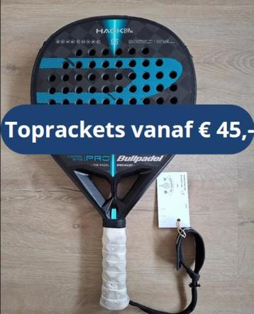 Bullpadel, Nox, Siux,Wilson, etc vanaf € 45,-, Envoi, Utilisé, Raquette de padel