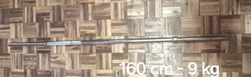 Halter voor krachttraining van 160 cm en 9 kg, staal, voor s beschikbaar voor biedingen