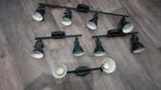 Plafondspots 1x4 en 3x2 + lampen inbegrepen, Huis en Inrichting, Ophalen of Verzenden, Zo goed als nieuw