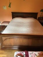 bed 2 persoons in kerselaar en commode, Huis en Inrichting, Ophalen, Gebruikt, Bruin, Tweepersoons