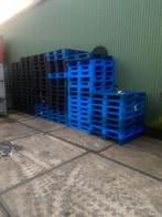 Plastiek pallets zwarte en blauwe 1,15mop 1,15m dikte 15cm, Enlèvement ou Envoi, Utilisé