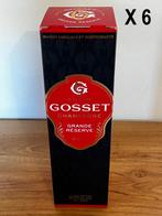 CHAMPAGNE Brut GOSSET GRANDE RESERVE 750 ml x 6, Verzamelen, Ophalen, Nieuw, Frankrijk, Champagne