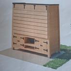 bouwtekening robuuste houten buitenkeuken, Ophalen of Verzenden, Zo goed als nieuw