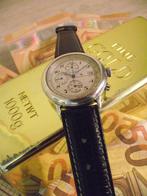 vintage zilveren Bernard piot chronograaf horloge, Handtassen en Accessoires, Horloges | Antiek, Met bandje, Polshorloge, Zilver