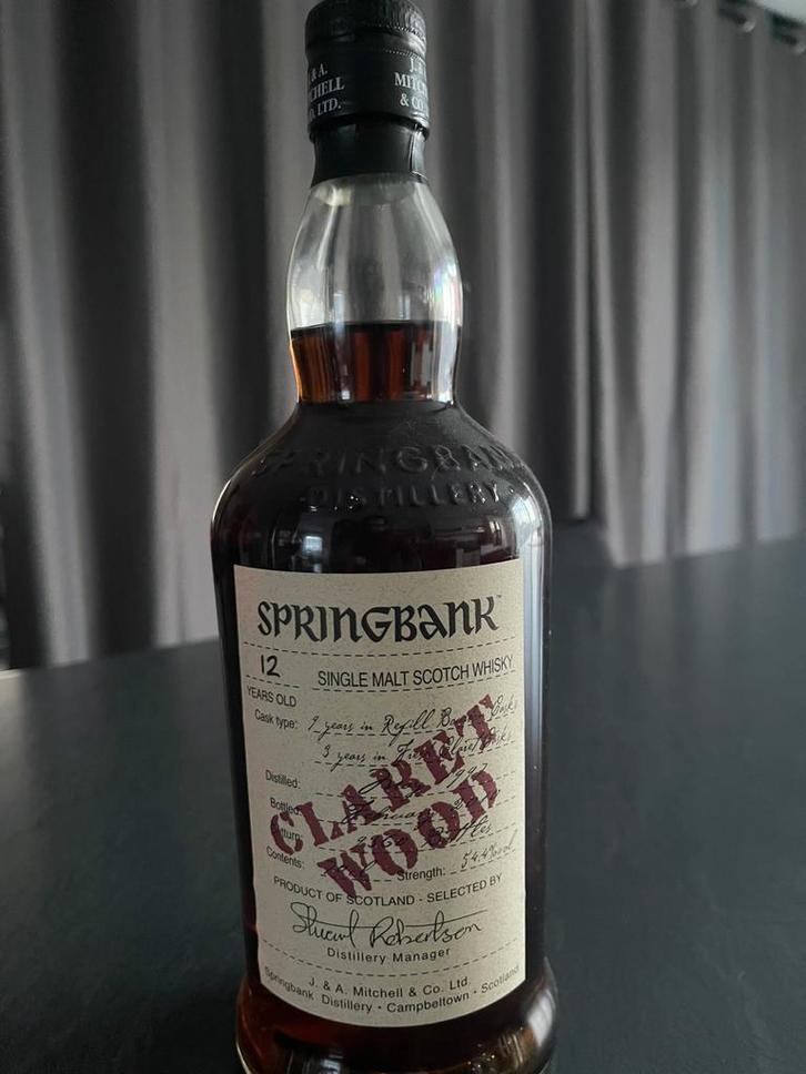 Springbank Claret wood, Collections, Vins, Comme neuf, Enlèvement